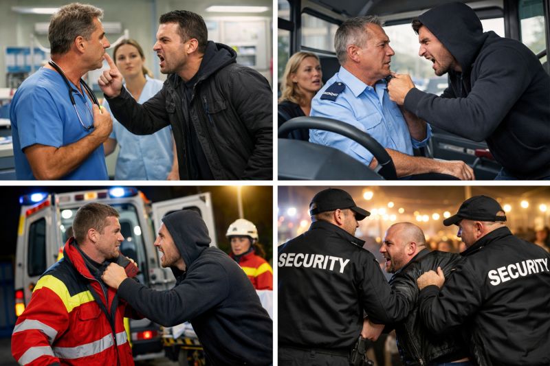 Deeskalationstraining und Selbstschutz in Hochrisiko - Berufen